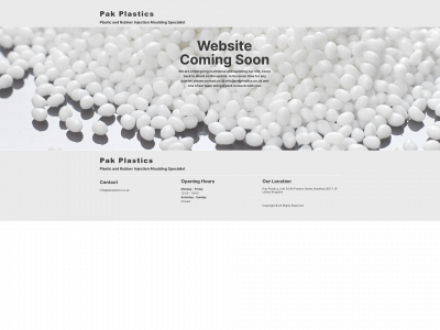 pakplastics.co.uk snapshot