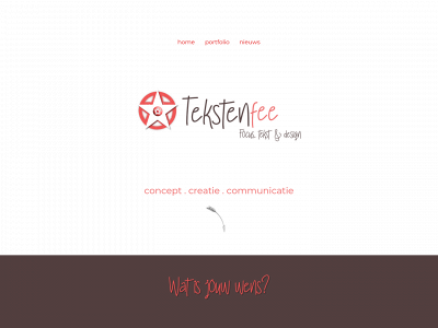www.tekstenfee.nl snapshot
