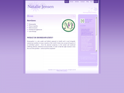 nataliejensen.co.uk snapshot