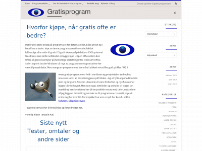 gratisprogram.no snapshot