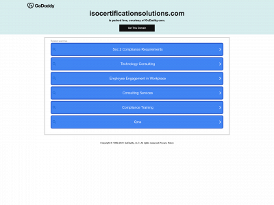 isocertificationsolutions.com snapshot