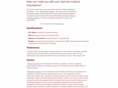 traceytranslations.co.uk snapshot