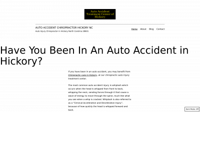autoaccidentchiropractorhickory.com snapshot