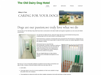 theolddairydoghotel.co.uk snapshot