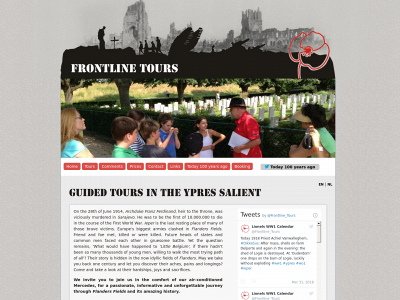 frontline-tours.com snapshot