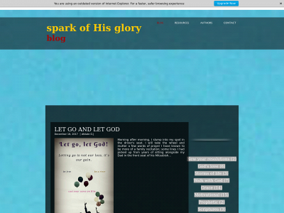 sparkofhisglory.com snapshot