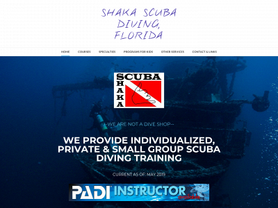 shakascubadiving.com snapshot