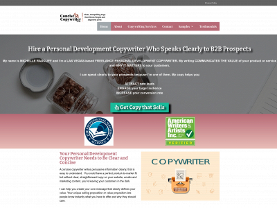 concisecopywriter.com snapshot