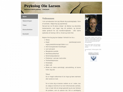 psykologolelarsen.dk snapshot