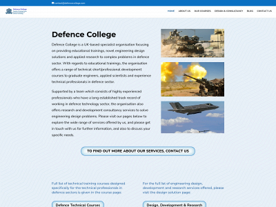 defencecollege.com snapshot