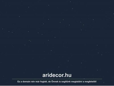 aridecor.hu snapshot