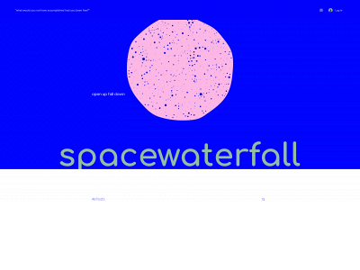 spacewaterfall.com snapshot