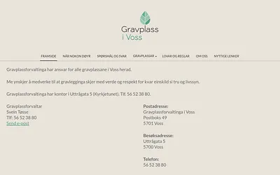 gravplassivoss.no snapshot