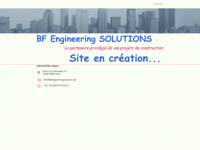 bfengineeringsolutions.be snapshot