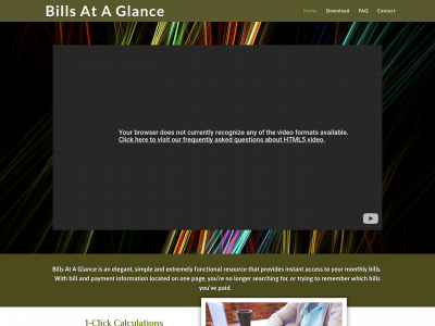 billsataglance.com snapshot