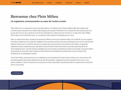 pleinmilieu.qc.ca snapshot