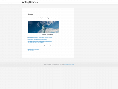 andrewdupere.com snapshot