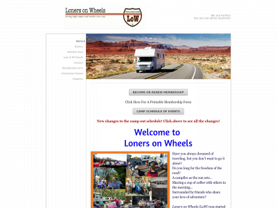lonersonwheels.com snapshot