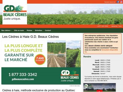 gdbeauxcedres.com snapshot