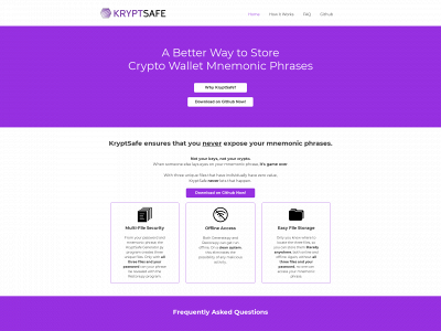 kryptsafe.com snapshot
