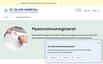 myelomatoseregisteret.no snapshot