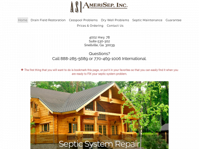 amerisep.com snapshot