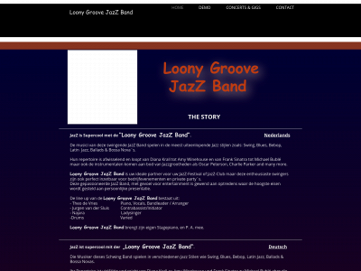 loonygroovejazzband.com snapshot