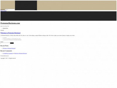 protostarhorizons.com snapshot