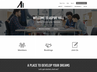 aspirehall.com snapshot
