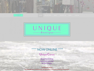 www.theuniqueboutique.co.uk snapshot