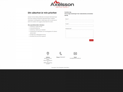 axelssonsafety.se snapshot