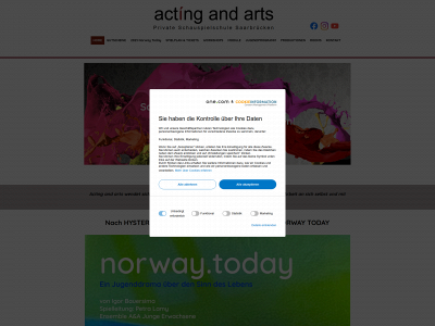 acting-and-arts.com snapshot