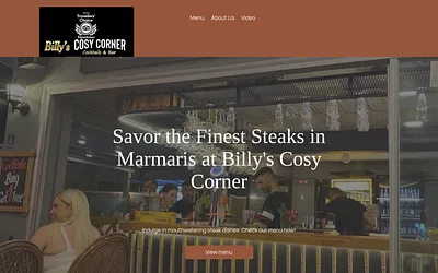 billyscosycorner.com snapshot