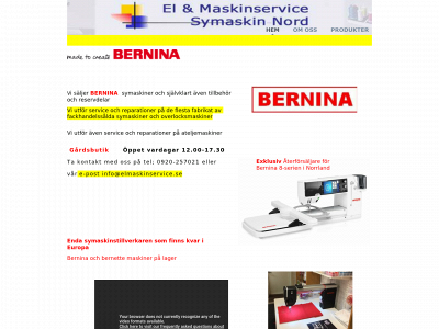 elmaskinservice.se snapshot
