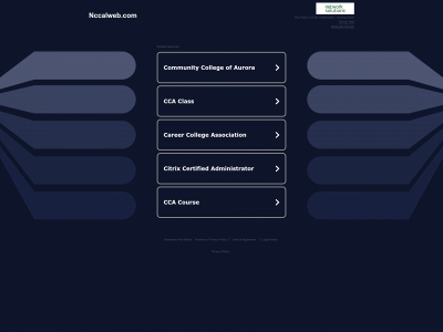 nccalweb.com snapshot
