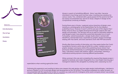 andreafrdesign.com snapshot