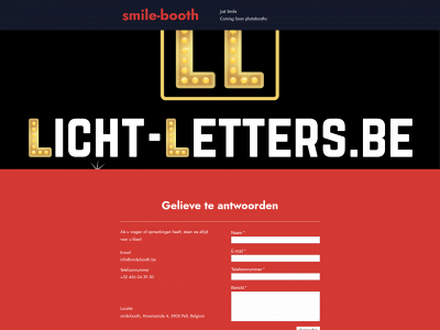 smile-booth.be snapshot