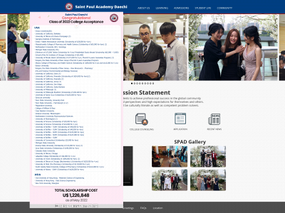 stpaulacademy.org snapshot