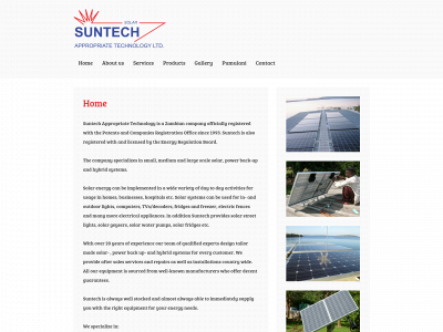 suntech-zambia.com snapshot