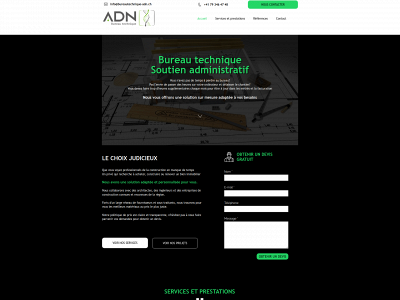 bureautechnique-adn.ch snapshot