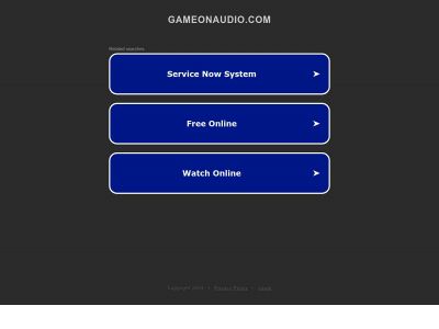 gameonaudio.com snapshot