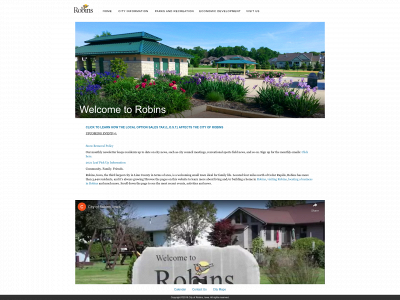 cityofrobins.org snapshot