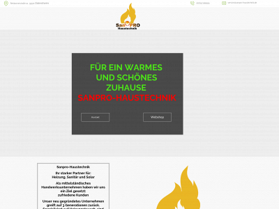 sanpro-haustechnik.de snapshot