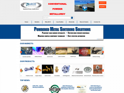 ascosintering.com snapshot