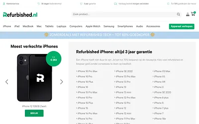 refurbished.nl snapshot