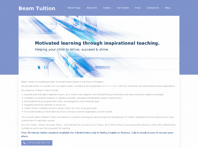 beamtuition.co.uk snapshot