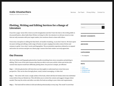 indieghostwriters.com snapshot