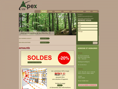 apexchauffage.be snapshot