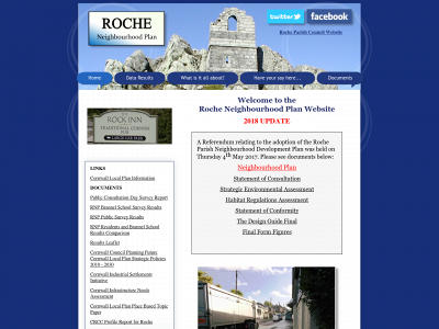 rocheneighbourhoodplan.org snapshot