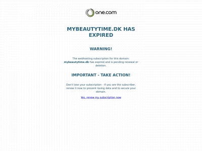 mybeautytime.dk snapshot